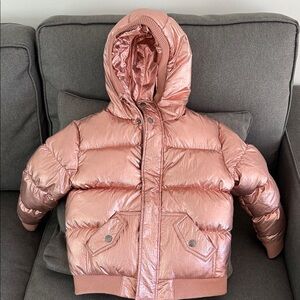 Appaman Metallic Pink Girls Puffer Jacket, size 6